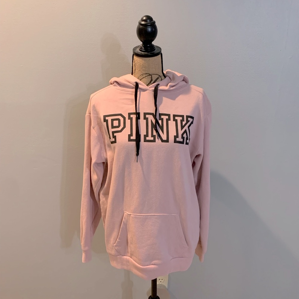 PINK light pink hoodie